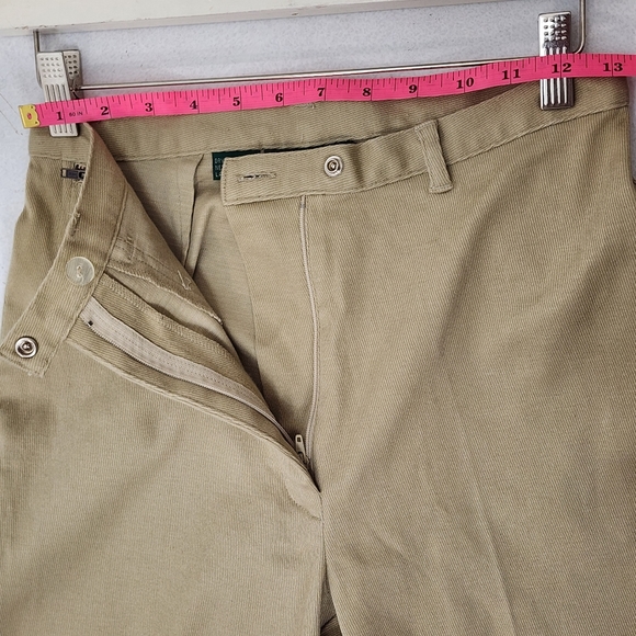 Ralph Lauren, Vintage, Straight Leg Pleated Khaki Pants. Size 4 - Picture 7 of 8